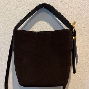 MADEWELL BRAND NEW WITH TAGS Suede Crossbody Handbag in Dark Brown